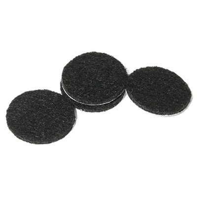 235977 1.5 in. TruGuard Black Round Heavy Duty Self-Adhesive Felt Pads Bonus Pack, Pack of 24