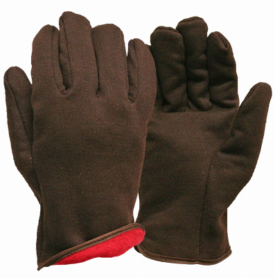 243799 Mens True Grip Winter Large Jersey Lined Glove, Brown