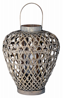 Picture of A & B Home 247608 16 x 18 in. Waterfall Coconio Wood Lattice Lantern