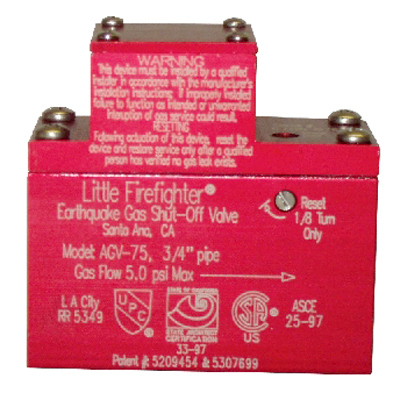 241679 0.75 in. AGV-75 Firefighter Gas Safety Valve