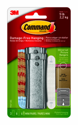 Picture of 3M 243239 Command Picture Hangers Hooks, Pack of 3