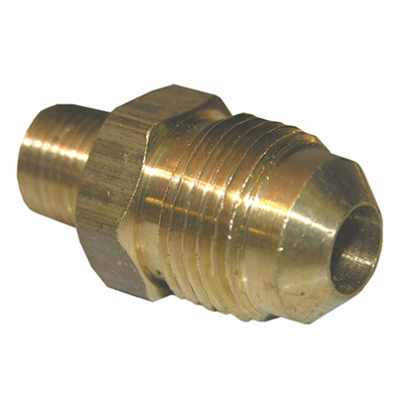 0.37 Flare x 0.12 in. Male Pipe Thread Brass Adapter Pack of 6