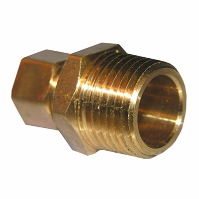 0.37 Compression x 0.5 in. Male Pipe Thread Brass Adapter Pack of 6