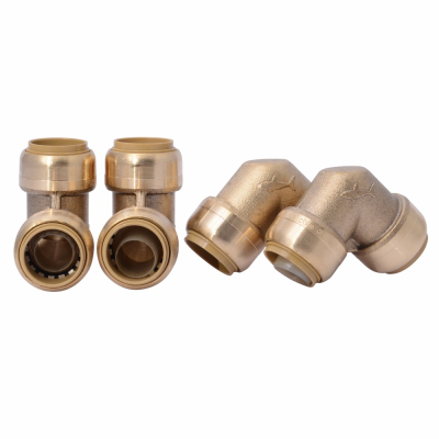 Sharkbite 3/4in Push T x 3/4in D Push 90 Deg Brass Elbow - U256LFA4