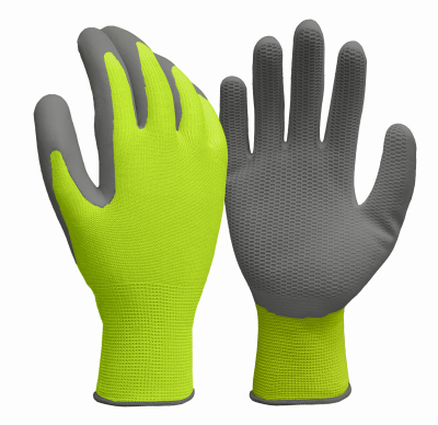 Picture of Big Time Products 242612 Mens True Grip Large Yellow Honeycomb High Viz Gloves Pack of 6