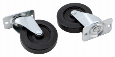 3 x 0.62 in. PVC Caster Pipe Cap - Pack of 2