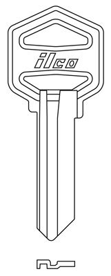 248850 EZ1-KW1 Key Blank