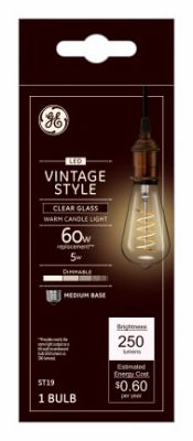 248170 5 watts Warm White Light ST19 Vintage Bulbs