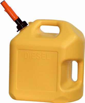 5 gal Yellow High Density Polyethylene Diesel Can