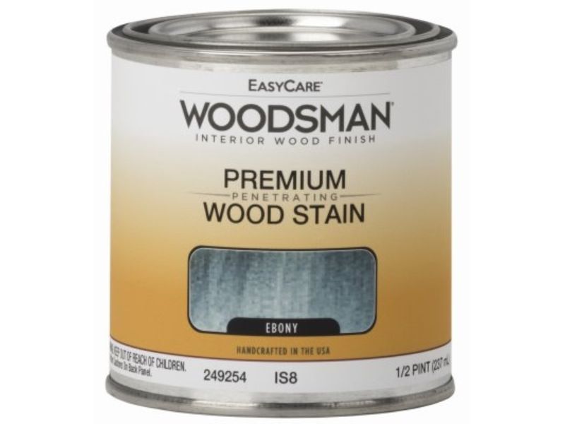 0.5 Pint Woodsman Oil Base Interior Stain, Ebony