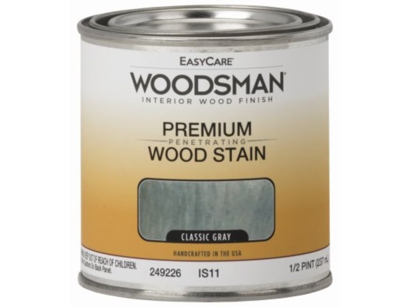 0.5 Pint Woodsman Oil Base Interior Stain, Classic Gray