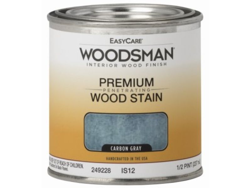 0.5 Pint Woodsman Oil Base Interior Stain, Carbon Gray