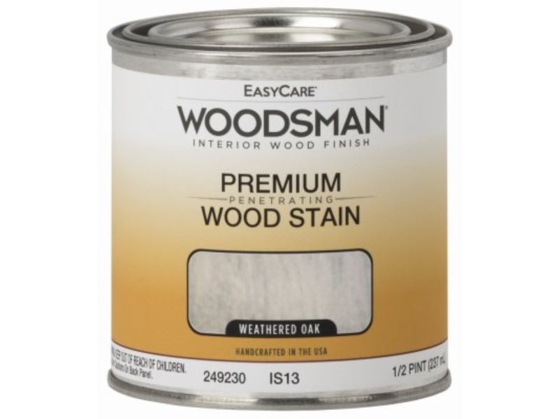 0.5 Pint Woodsman Oil Base Interior Stain, Weathered Oak