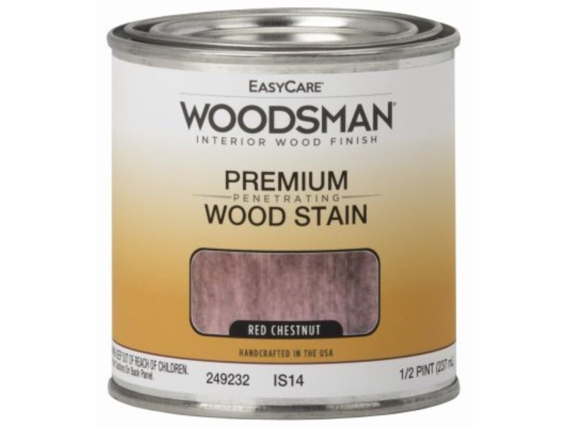 0.5 Pint Woodsman Oil Base Interior Stain, Red Chestnut
