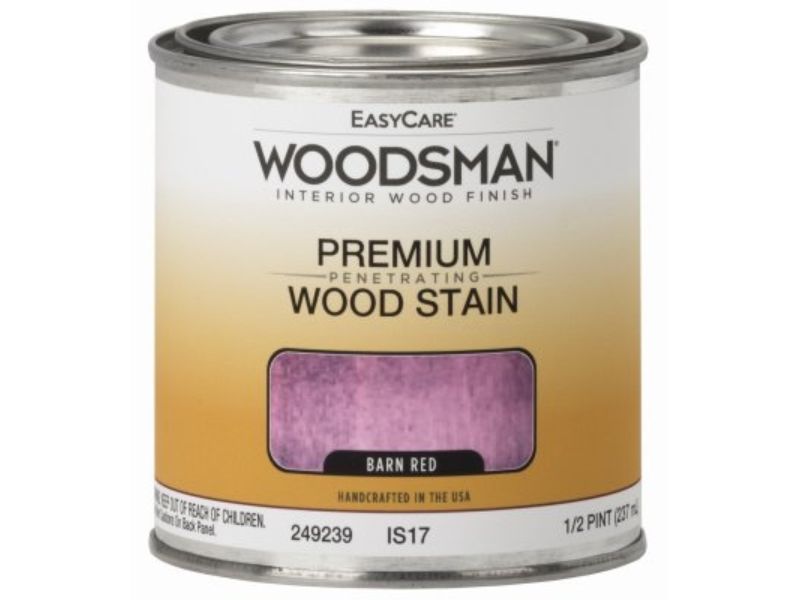 0.5 Pint Woodsman Oil Base Interior Stain, Barn Red
