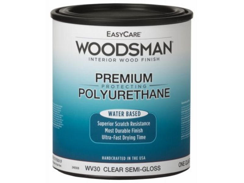 Picture of True Value Manufacturing 249308 1 qt. Woodsman Fast Dry Protective Polyurethane Interior & Water Base Wood Finish&#44; Clear Semi-Gloss