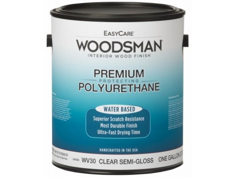 Picture of True Value Manufacturing 249306 1 gal Woodsman Fast Dry Protective Polyurethane Interior & Water Base Wood Finish&#44; Clear Semi-Gloss