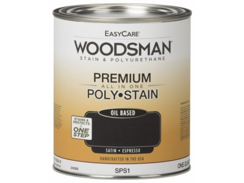 Picture of True Value Manufacturing 249368 1 qt. Woodsman Stain & Polyurethane In One Oil-Base Stain&#44; Espresso