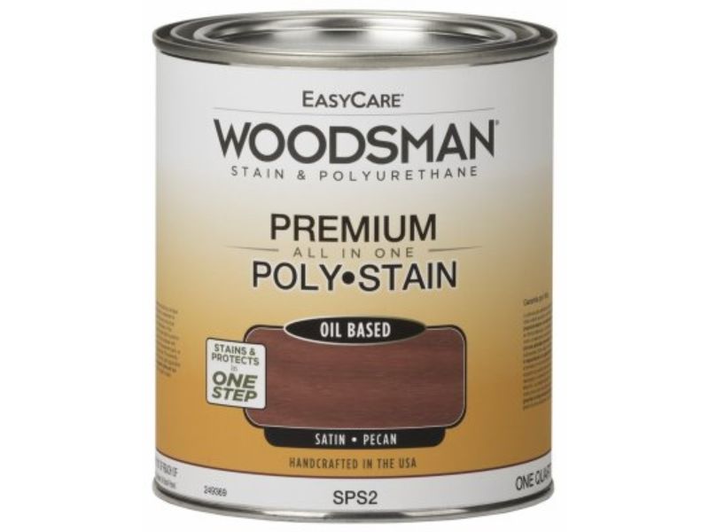 Picture of True Value Manufacturing 249369 1 qt. Woodsman Stain & Polyurethane In One Oil-Base Stain&#44; Pecan