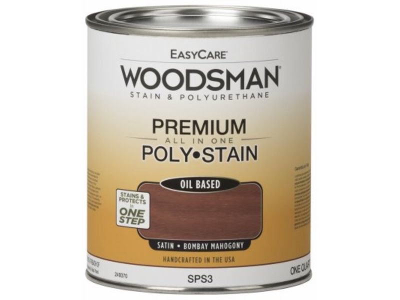 Picture of True Value Manufacturing 249370 1 qt. Woodsman Stain & Polyurethane In One Oil-Base Stain&#44; Bombay Mahogany