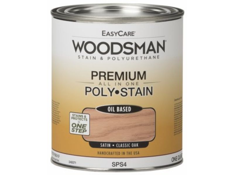 Picture of True Value Manufacturing 249371 1 qt. Woodsman Stain & Polyurethane In One Oil-Base Stain&#44; Classic Oak