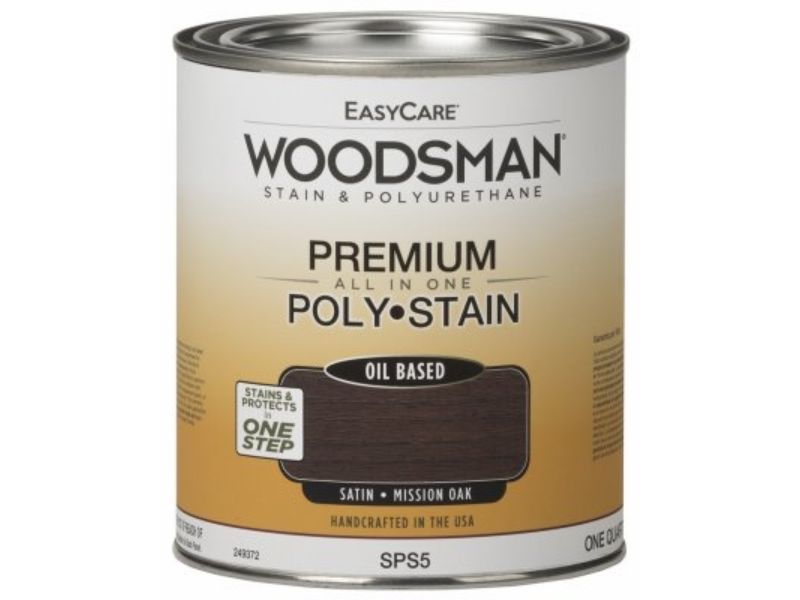 Picture of True Value Manufacturing 249372 1 qt. Woodsman Stain & Polyurethane In One Oil-Base Stain&#44; Mission Oak
