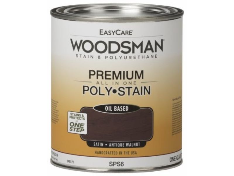 Picture of True Value Manufacturing 249373 1 qt. Woodsman Stain & Polyurethane In One Oil-Base Stain&#44; Antique Walnut