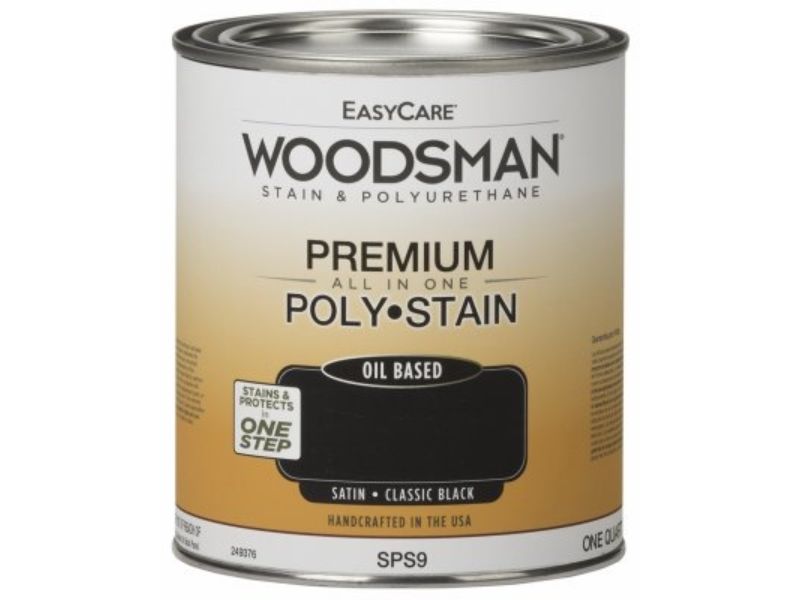 Picture of True Value Manufacturing 249376 1 qt. Woodsman Stain & Polyurethane In One Oil-Base Stain&#44; Classic Black
