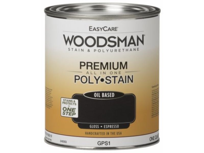 Picture of True Value Manufacturing 249353 1 qt. Woodsman Stain & Polyurethane In One Oil-Base Gloss Stain&#44; Espresso