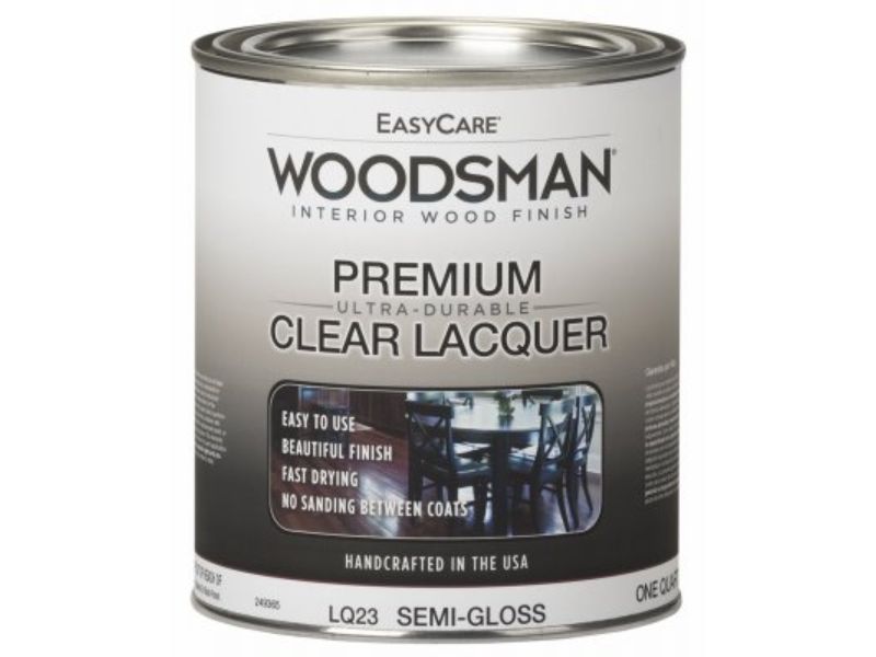 Picture of True Value Manufacturing 249365 1 qt. Woodsman Protective Finish Lacquer for Wood & Metal&#44; Clear Semi-Gloss
