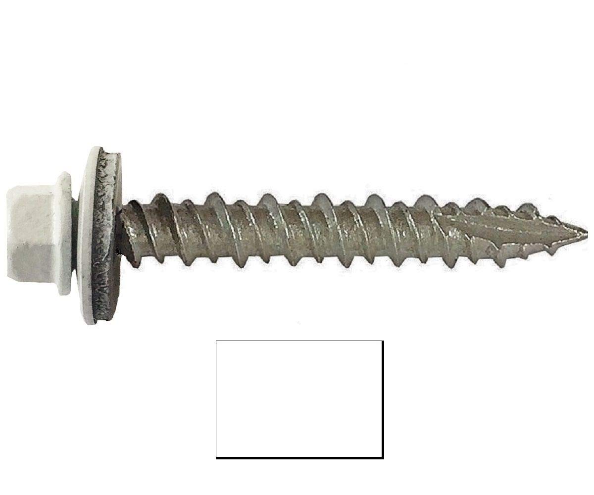 10 x 1 in. White WB Screw - 250 Piece