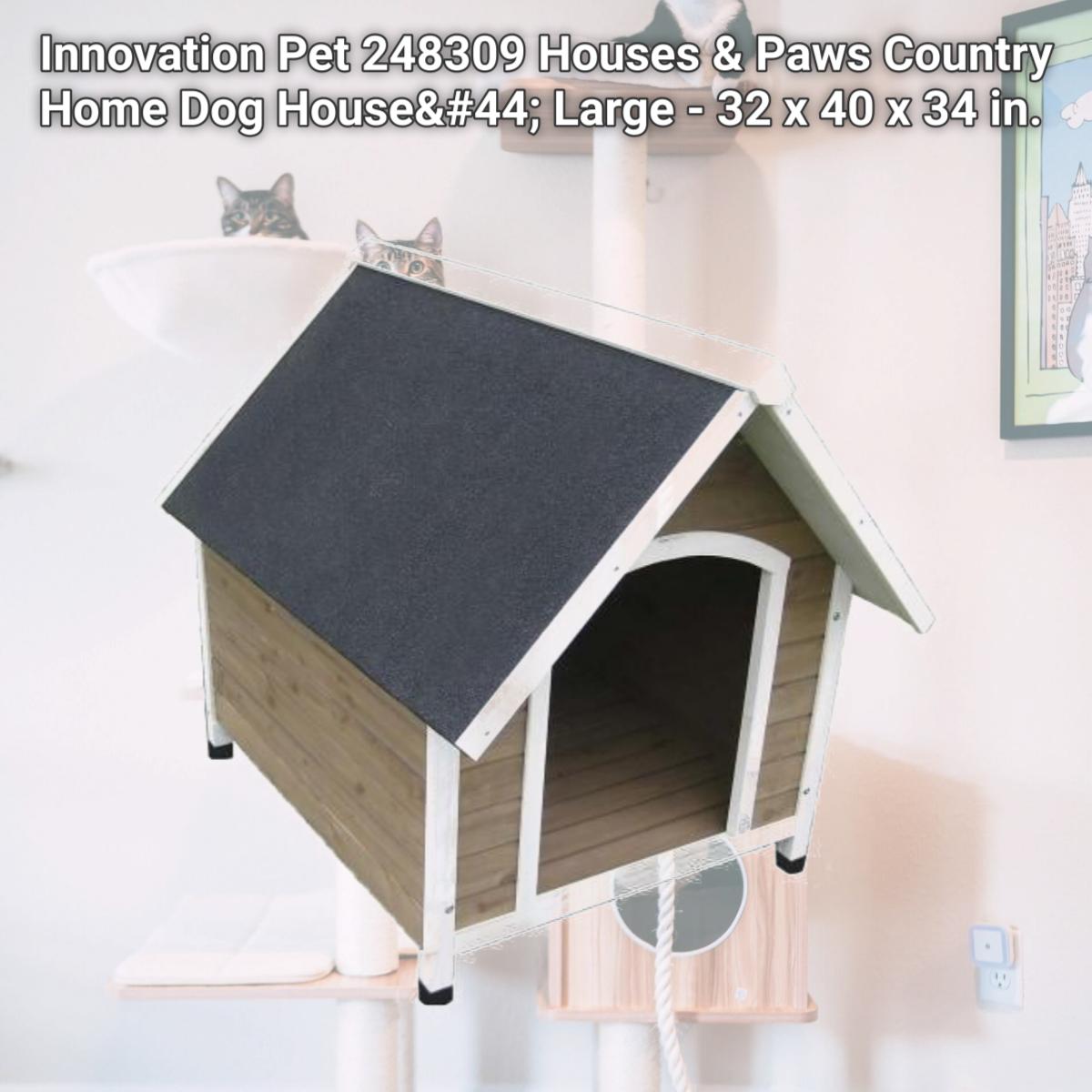 Picture of Innovation Pet 248309 Houses & Paws Country Home Dog House&#44; Large - 32 x 40 x 34 in.