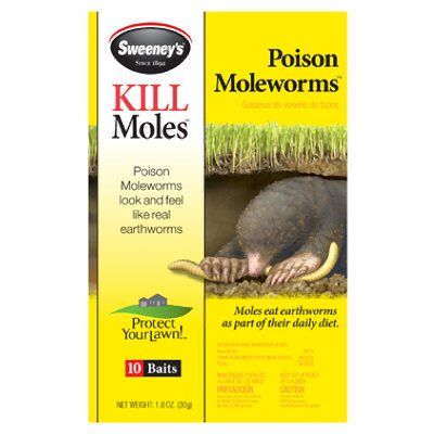 Poison Mole Worms, Pack of 10