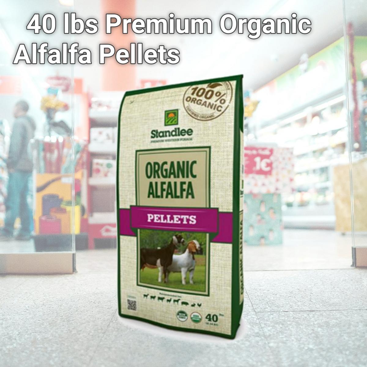 Picture of Standlee Hay 249048 40 lbs Premium Organic Alfalfa Pellets
