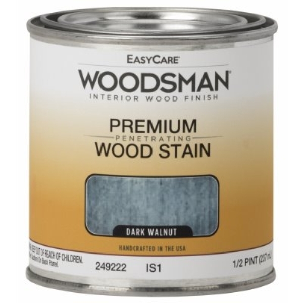 True Value  0.5 Pint Easycare Woodsman Oil Base Interior Stain, Dark Walnut