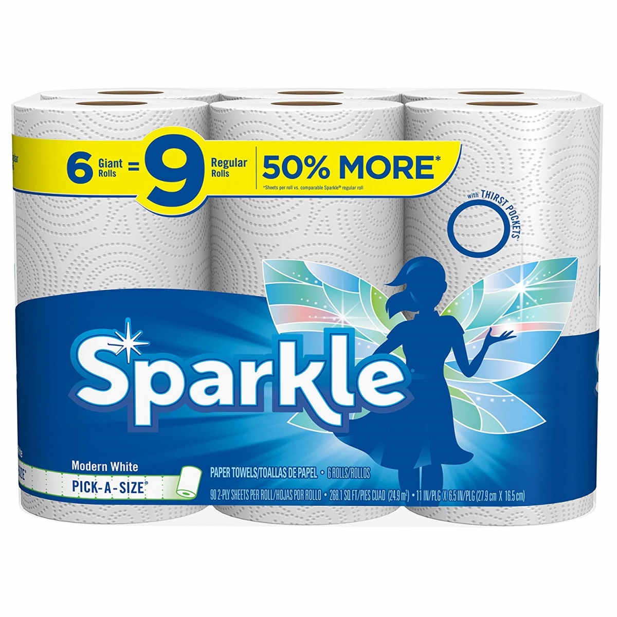 Georgia Pacific 249960 White Sparkle Paper Towel - Pack of 6