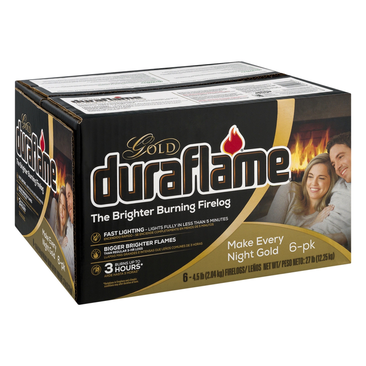 Picture of Duraflame Cowboy 252803 4.5 lbs Gold Fire Log - Pack of 6