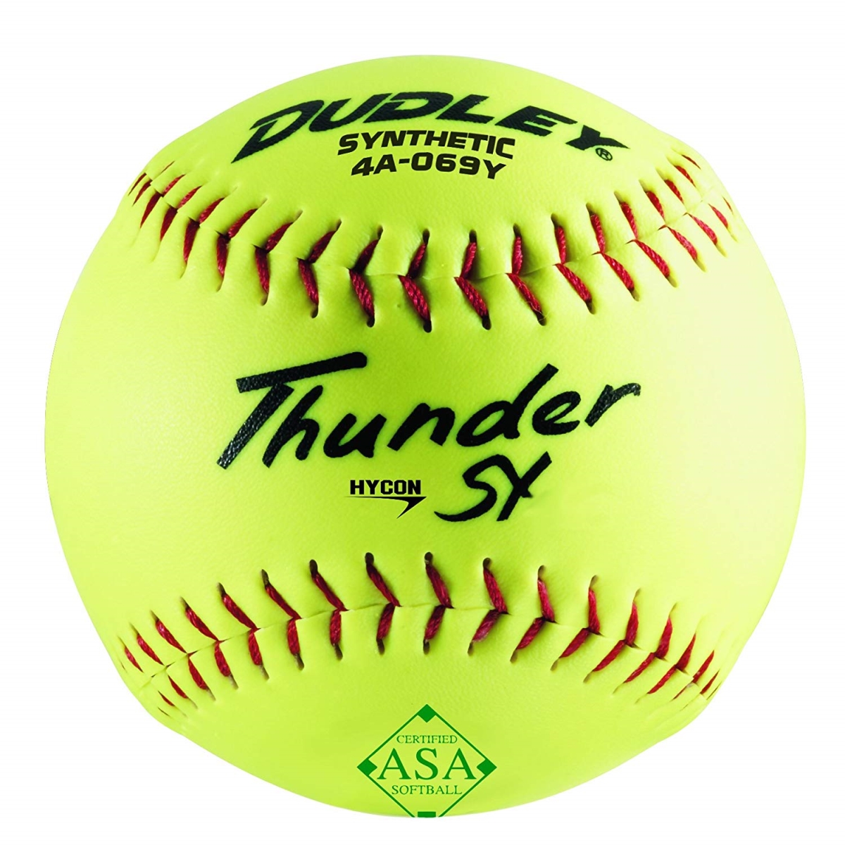 Picture of Spalding Sports Div Russell 247451 12 in. Dudley ASA Poly Core Synthetic Cover Thunder SY Softball - Pack of 6