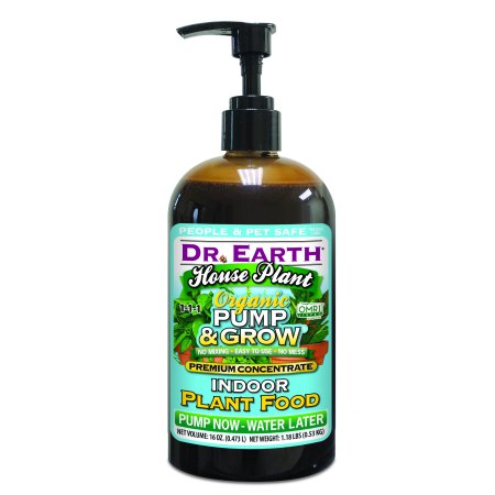 16 oz House Plant Organic, Pump & Grow Indoor Liquid Plant Food -  Dr Earth, DR571617