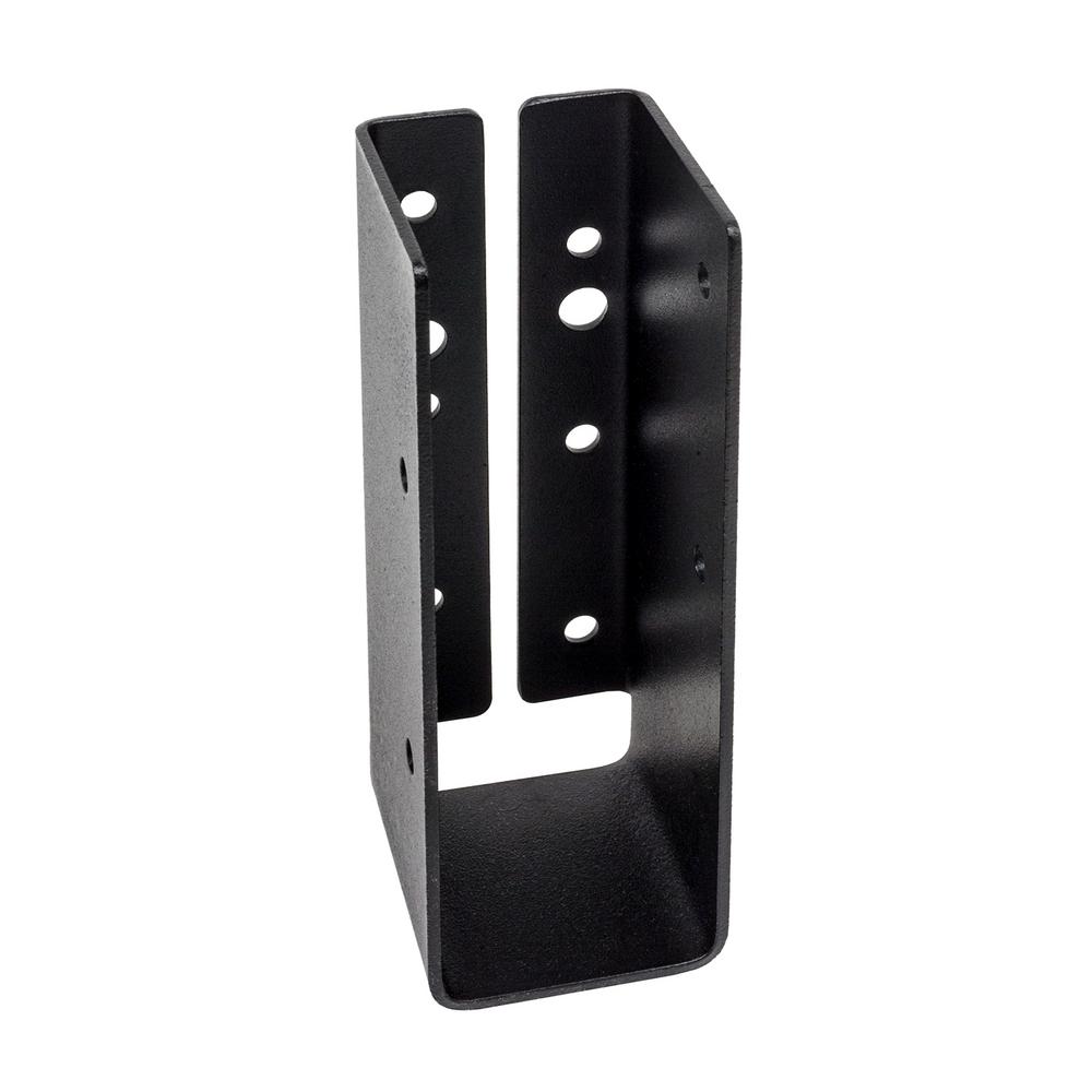 2 x 6 in. Black Powder Coated Galvanized Steel Light Joist Hanger