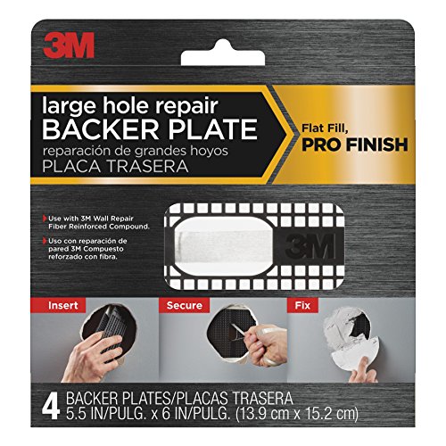 Picture of 3M 250021 Large Hole Repair Backer Plate - Pack of 4