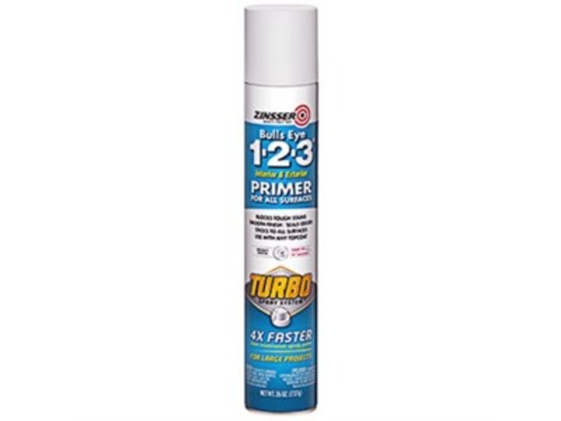 26 oz Spray Bulls Eye 1-2-3 Turbo Primer, White