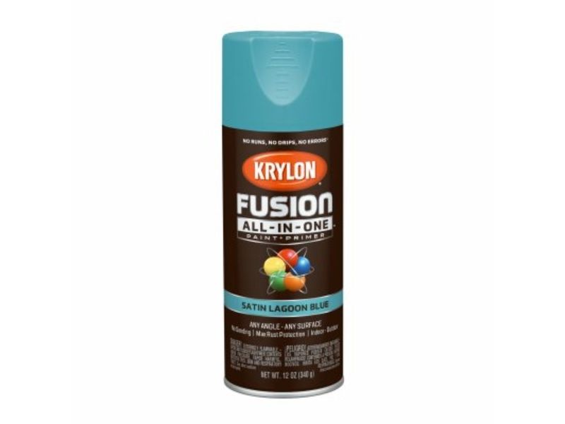 12 oz Fusion All-In-One Spray Paint Plus Primer, Stain Lagoon Blue