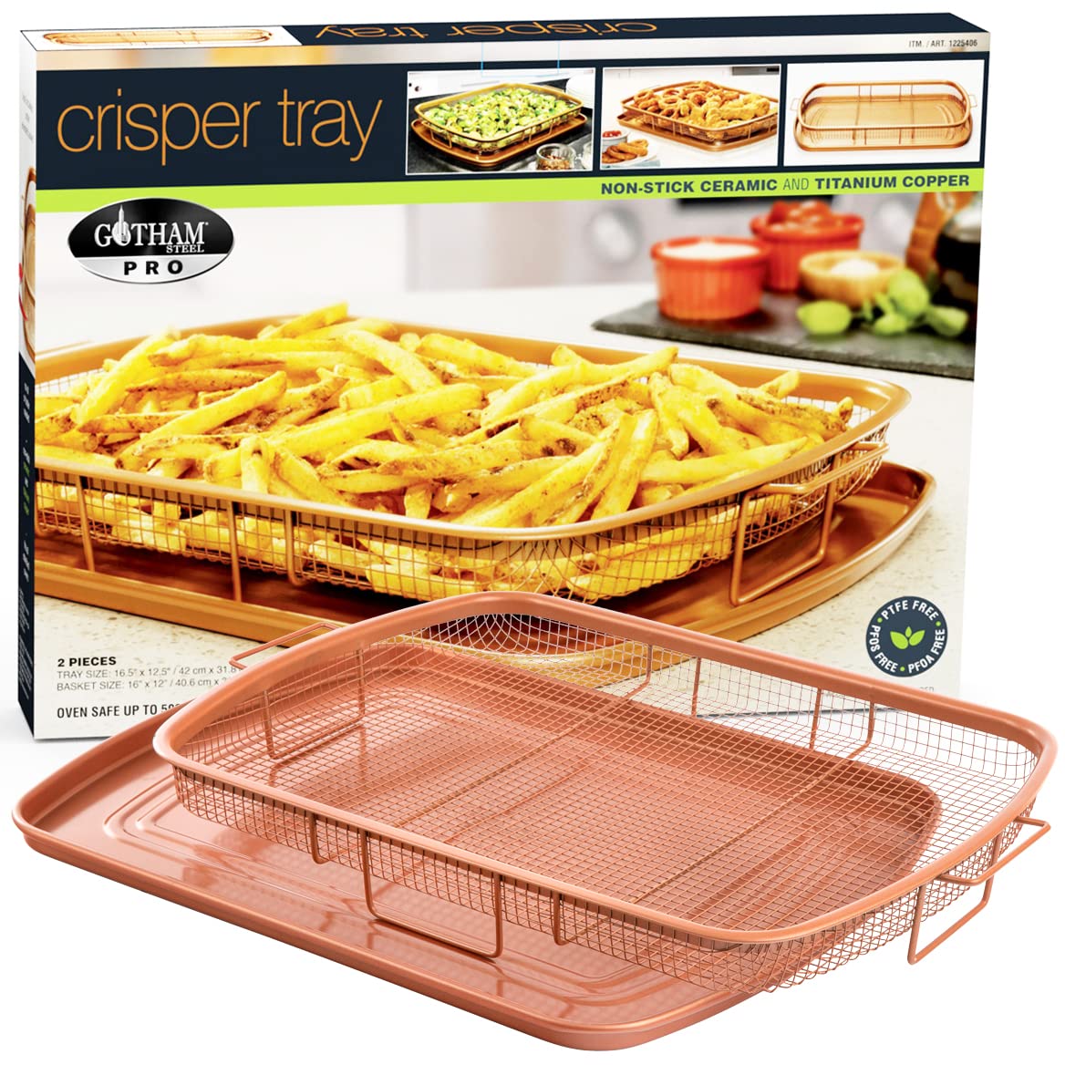 Picture of Emson 261875 Gotham Steel Diamond Crisper Tray