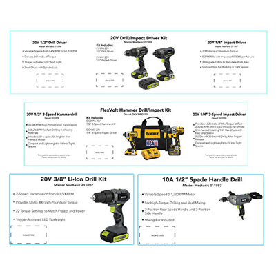 Picture of Darwill 256231 Master Mechanic Power Tool Cards