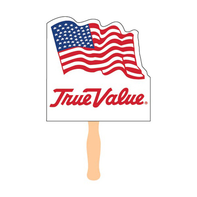 Picture of One Source Industries 258254 8 in. True Value American Hand Flag&#44; Pack of 10