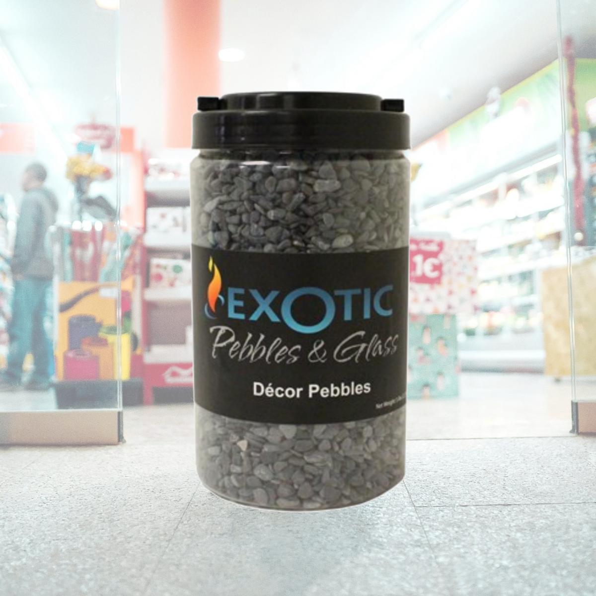 Picture of Exotic Pebbles & Aggregates 245407 5 lbs Exotic Bean Pebbles&#44; Black