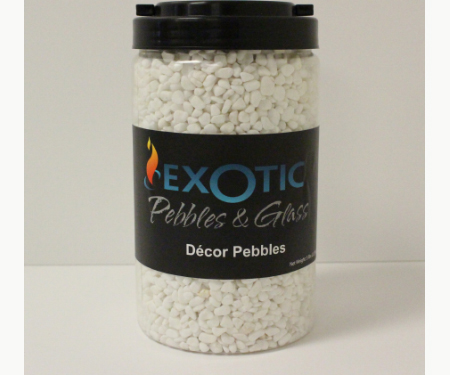 Picture of Exotic Pebbles & Aggregates 245814 5 lbs Exotic Bean Pebbles&#44; White