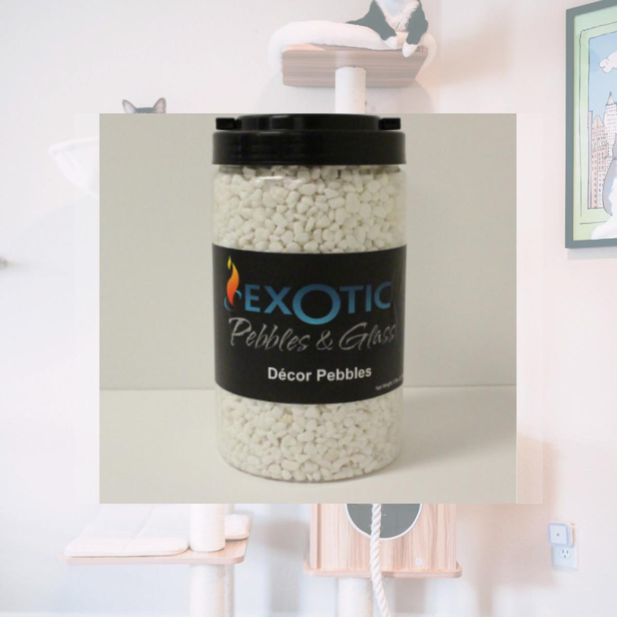 Picture of Exotic Pebbles & Aggregates 245814 5 lbs Exotic Bean Pebbles&#44; White