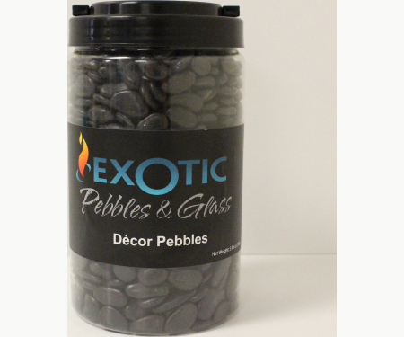 Picture of Exotic Pebbles & Aggregates 246936 5 Polished Black Gravel